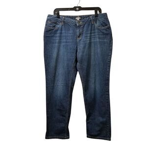 J. Jill Jeans Women’s 14 Petite Blue Straight Denim 34x28